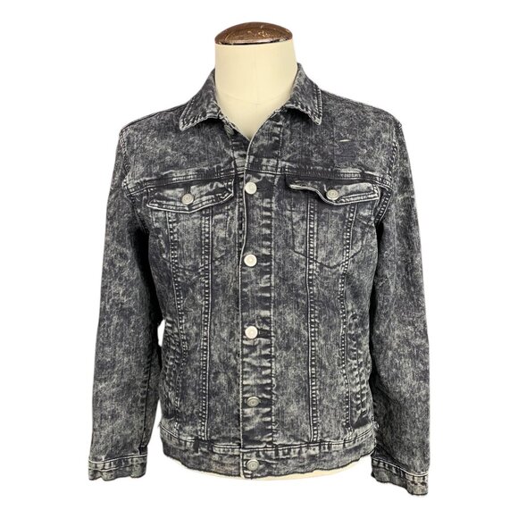 Pierce the Veil Denim Jean Jacket, Reworked, Upcycled, Emo Pop Punk Jacket Small - Picture 2 of 5